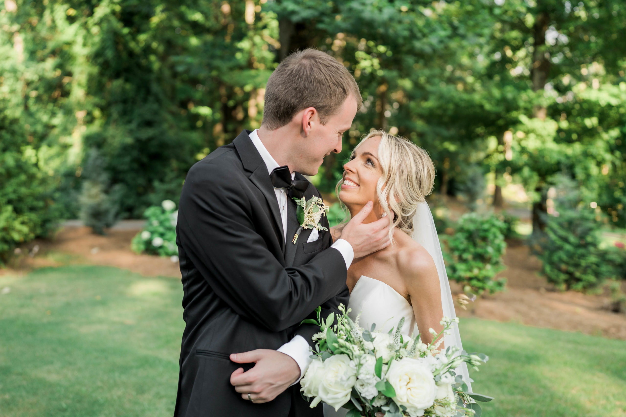 Christina Bingham Photography captures couple on their wedding day.